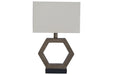 Marilu Gray/Brown Table Lamp - Lara Furniture