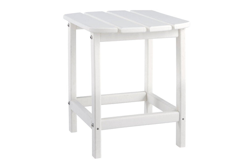 Sundown Treasure White End Table - Lara FurnitureTable