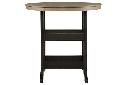 Fairen Trail Black/Driftwood Bar Table - Lara Furniture