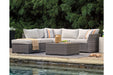 Cherry Point Gray 4-piece Outdoor Sectional Set - Lara Furniture