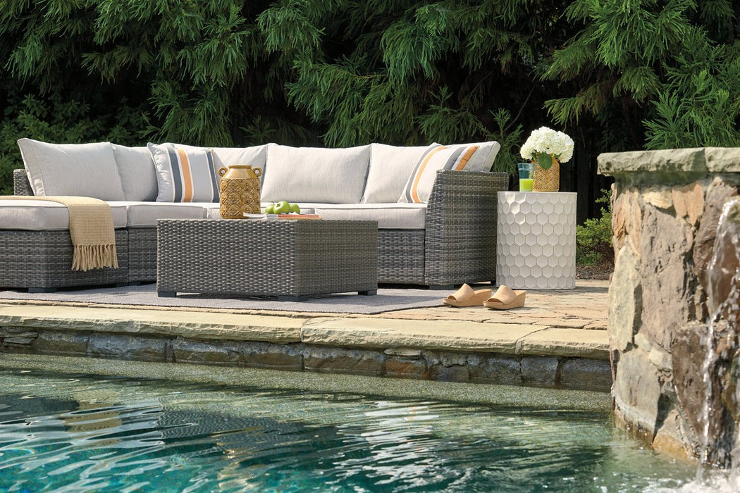 Cherry Point Gray 4-piece Outdoor Sectional Set - Lara Furniture