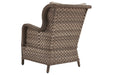 Clear Ridge Light Brown Lounge Chair with Cushion (Set of 2) - Lara Furniture