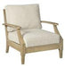 Clare View Beige Lounge Chair with Cushion - Lara Furniture