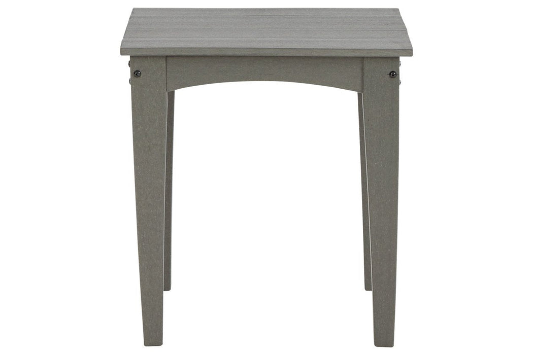 Visola Gray Outdoor End Table - Lara Furniture