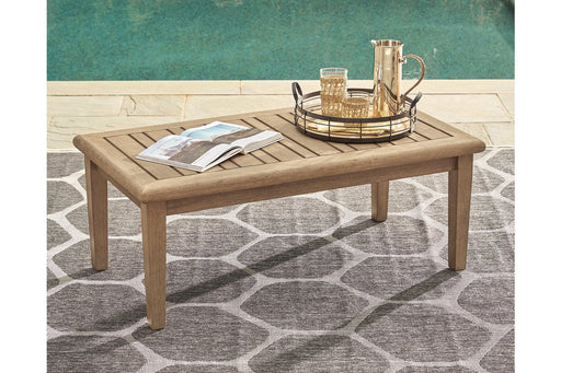 Gerianne Grayish Brown Coffee Table - Lara Furniture