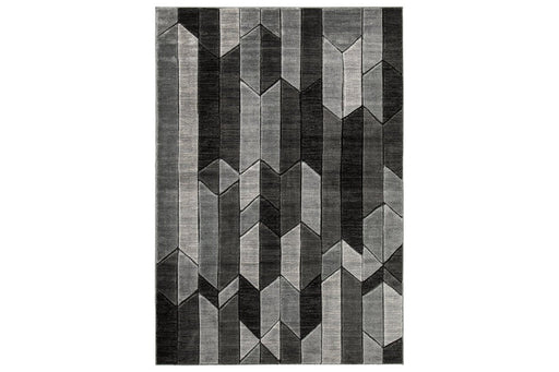 Chayse Black/Gray 5' x 6'7" Rug - Lara Furniture