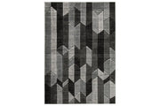 Chayse Black/Gray 6'6" x 9'6" Rug - Lara FurnitureRugs