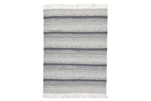 Derya White/Blue/Gray 8' x 10' Rug - Lara Furniture