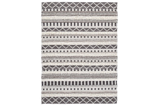 Karalee Ivory/Brown 5' x 7' Rug - Lara FurnitureRugs