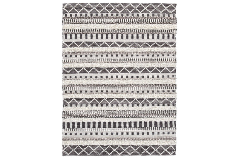 Karalee Ivory/Brown 8' x 10' Rug - Lara FurnitureRugs