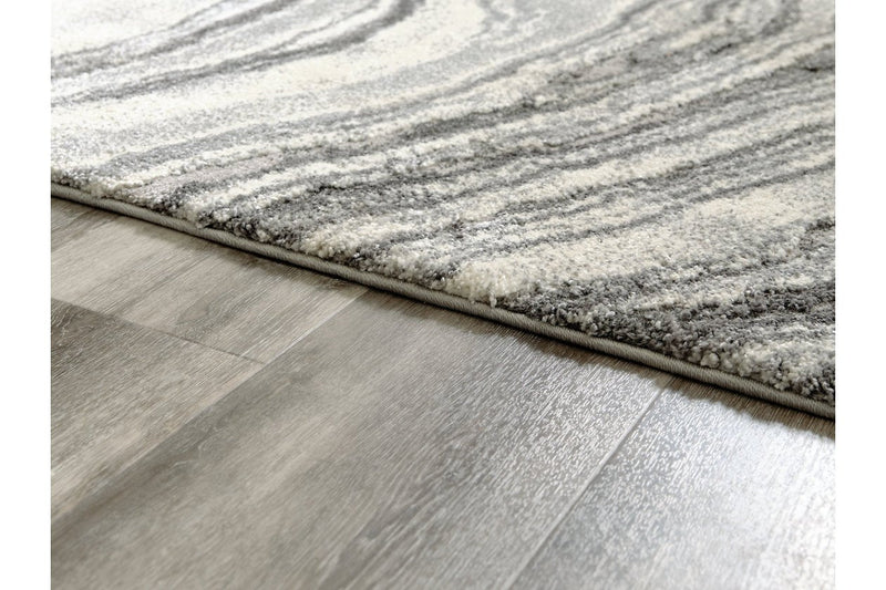 Wysdale Cream/Gray Medium Rug - Lara FurnitureRug Medium