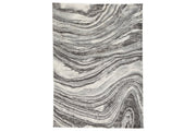 Wysdale Cream/Gray Medium Rug - Lara FurnitureRug Medium