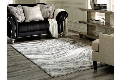 Wysdale Cream/Gray Large Rug - Lara Furniture
