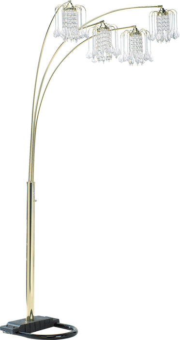 Rain Drop Arc Gold 84" Floor Lamp - Lara Furniture