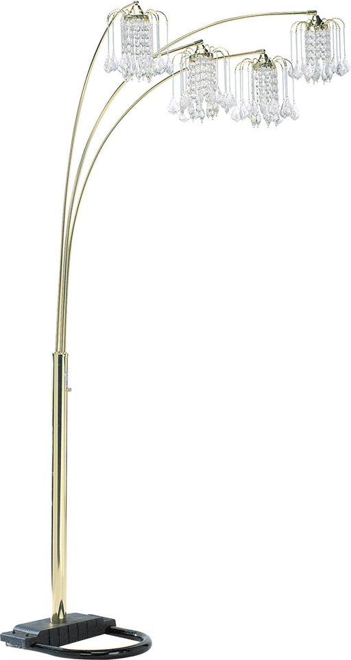 Rain Drop Arc Gold 84" Floor Lamp - Lara Furniture