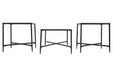 Augeron Black Table (Set of 3) - Lara Furniture