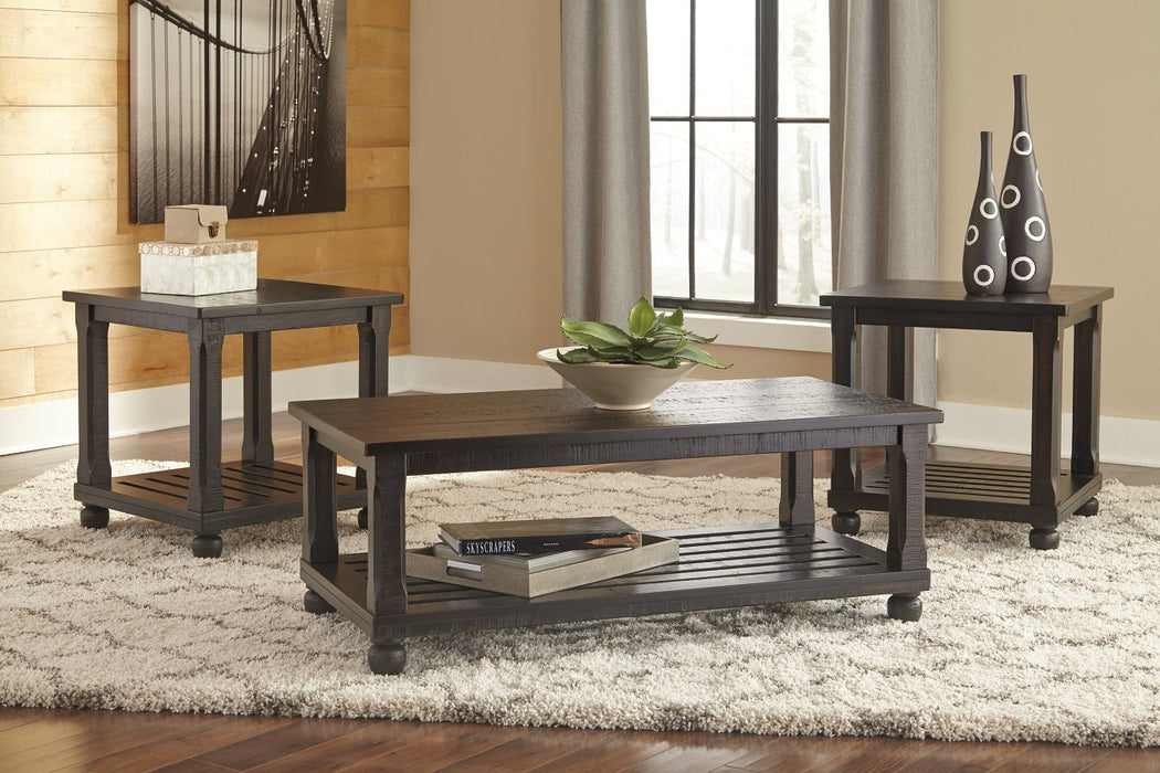 Mallacar Black Table (Set of 3) - Lara Furniture