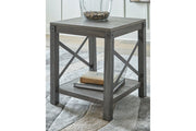 Freedan Grayish Brown End Table - Lara FurnitureEnd Table