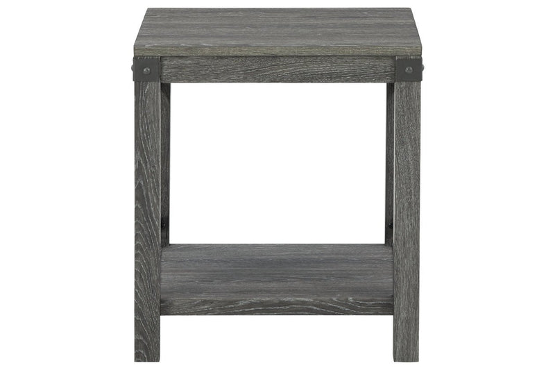 Freedan Grayish Brown End Table - Lara FurnitureEnd Table