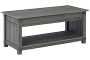 Freedan Grayish Brown Lift - Top Coffee Table - Lara FurnitureCoffee Table