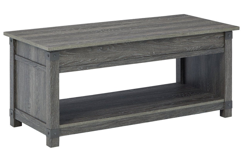 Freedan Grayish Brown Lift - Top Coffee Table - Lara FurnitureCoffee Table