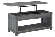 Freedan Grayish Brown Lift - Top Coffee Table - Lara FurnitureCoffee Table