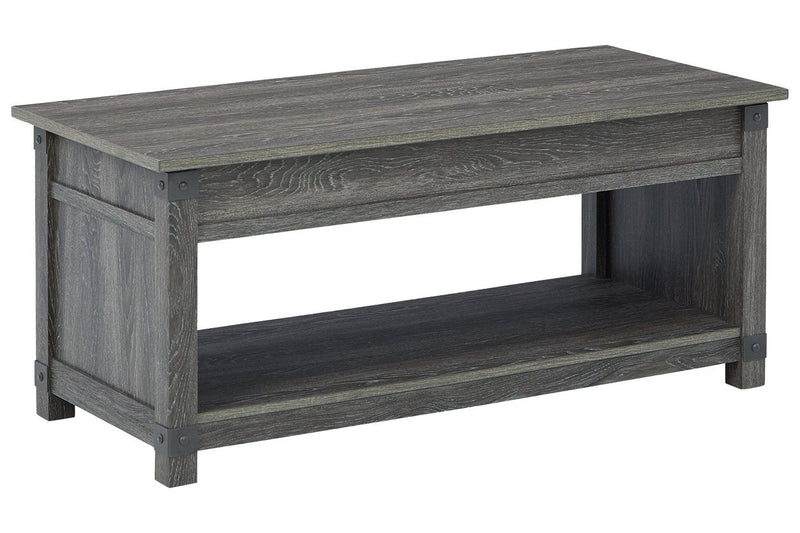 Freedan Grayish Brown Lift - Top Coffee Table - Lara FurnitureCoffee Table