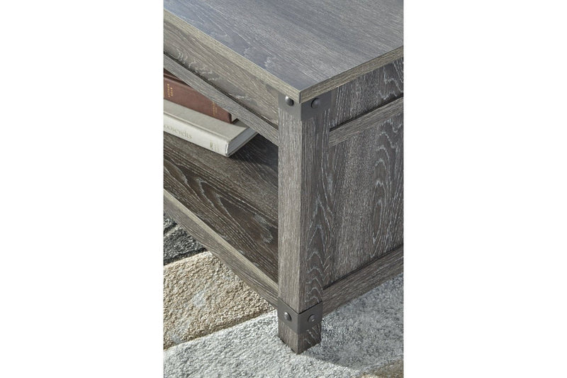 Freedan Grayish Brown Lift - Top Coffee Table - Lara FurnitureCoffee Table