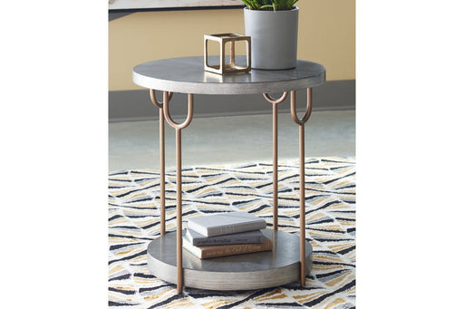 Ranoka Platinum End Table - Lara Furniture