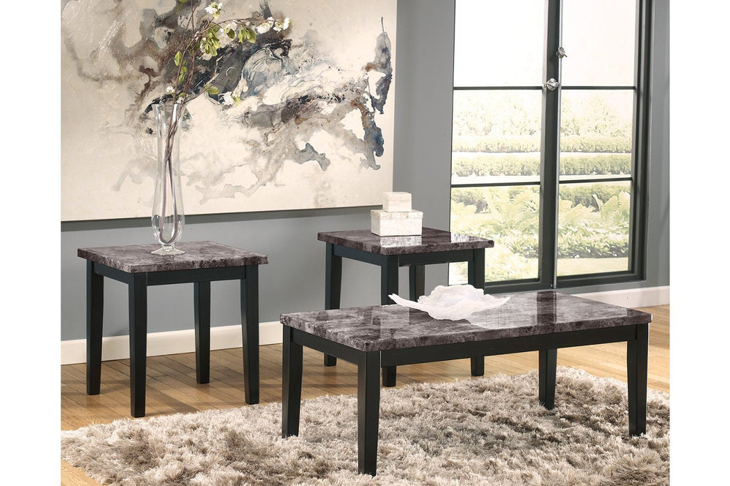 Maysville Black Table (Set of 3) - Lara Furniture