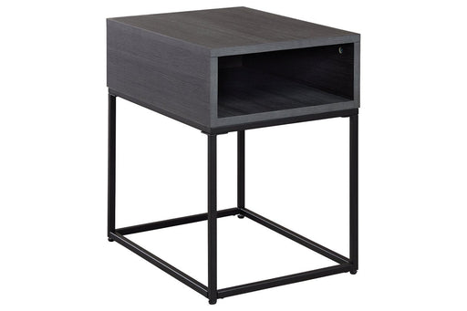 Yarlow Black End Table - Lara Furniture