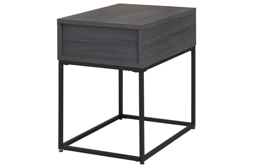 Yarlow Black End Table - Lara Furniture