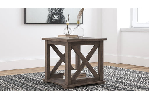 Arlenbry Gray End Table - Lara Furniture
