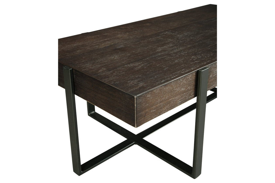 Drewing Dark Brown Coffee Table - Lara Furniture