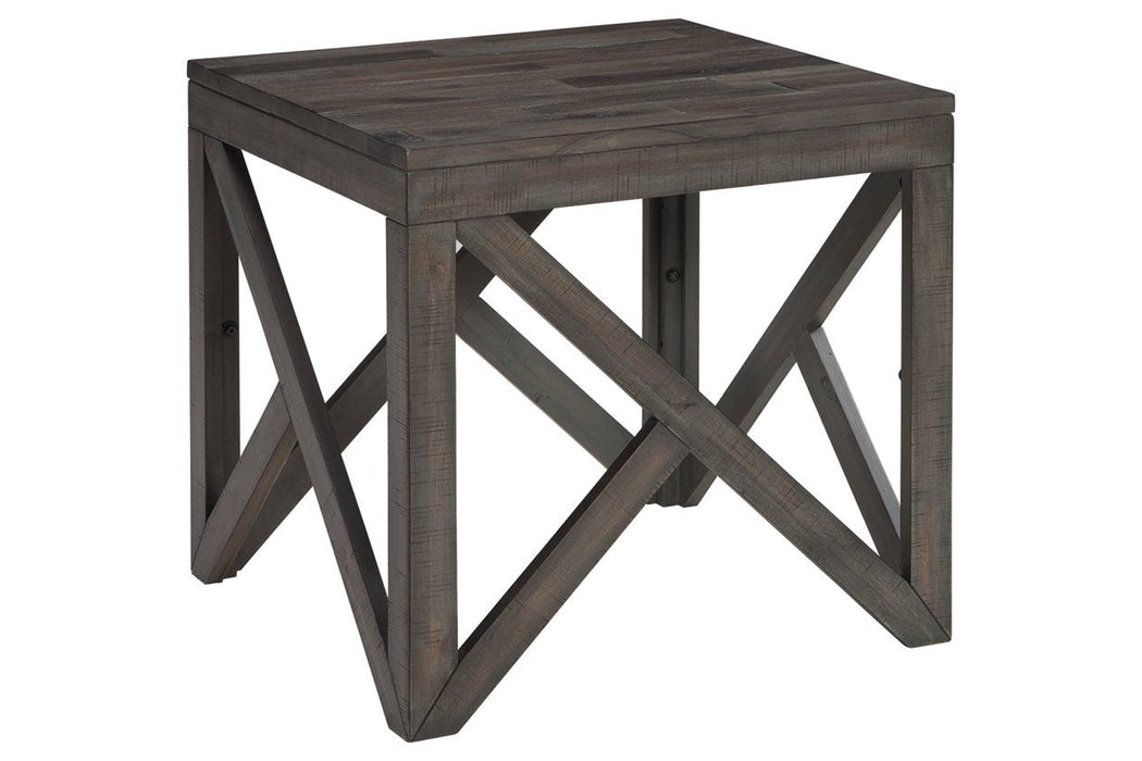 Haroflyn Gray End Table - Lara Furniture