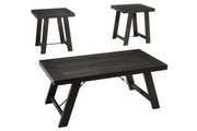 Noorbrook Black/Pewter Table (Set of 3) - Lara FurnitureOccasional Table Set