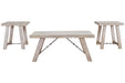 Carynhurst Whitewash Table (Set of 3) - Lara Furniture