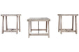 Carynhurst Whitewash Table (Set of 3) - Lara Furniture