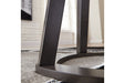 Luvoni White/Dark Charcoal Gray Table (Set of 3) - Lara Furniture