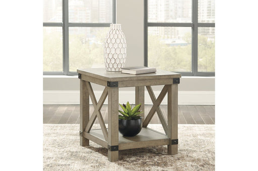 Aldwin Gray End Table - Lara Furniture