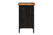 Valebeck Black/Brown Chairside End Table - T468-7 - Lara Furniture