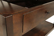 Marion Dark Brown Coffee Table with Lift Top - Lara Furniture