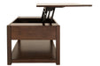 Marion Dark Brown Coffee Table with Lift Top - Lara Furniture