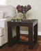 Watson Dark Brown End Table - Lara Furniture
