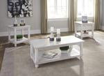 Cloudhurst White Table (Set of 3) - Lara Furniture