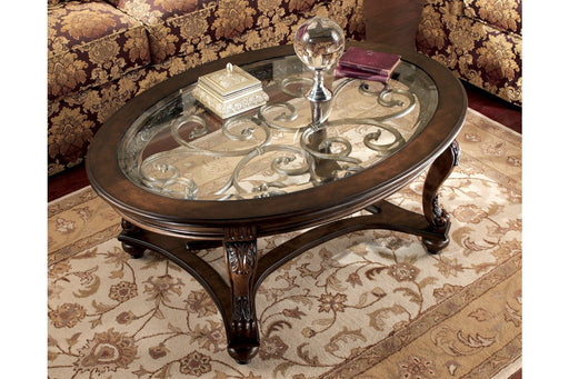 Norcastle Dark Brown Coffee Table - Lara Furniture
