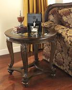 Norcastle Dark Brown End Table - Lara Furniture