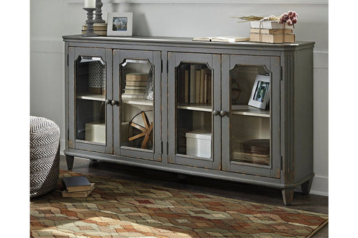 Mirimyn Antique Gray Accent Cabinet - Lara Furniture