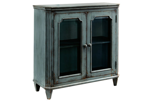 Mirimyn Antique Teal Accent Cabinet - Lara Furniture
