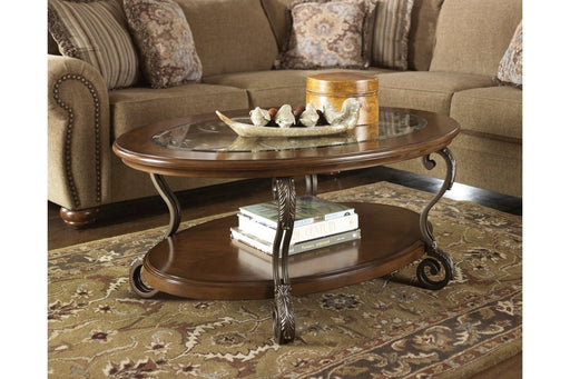 Nestor Medium Brown Coffee Table - Lara Furniture